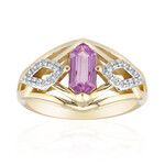 Gouden ring met een Madagaskar Roze Saffier (Rifkind 1894 Collection)