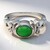 Anello in argento con Crisoprasio Imperiale
