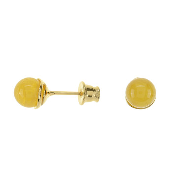 Pendientes en plata con Ámbar báltico (dagen)