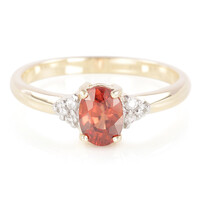 Gouden ring met een oranje Mashewa zirkoon