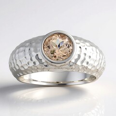 Anello in argento con Morganite Brasiliana
