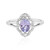 Anillo en plata con Tanzanita sin calentar