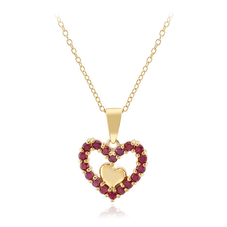 Ruby Silver Necklace