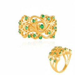 Tanzanian Tsavorite Silver Ring (de Melo Essence)