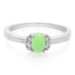 Anello in argento con Crisoprasio Imperiale