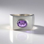 Anello in argento con Ametista