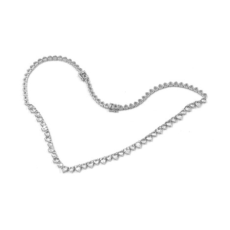 Collar en plata con Topacio blanco