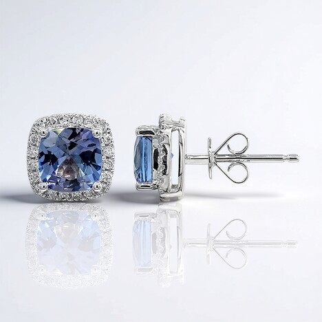 Orecchini in oro con Tanzanite (non riscaldata) (CIRARI)