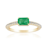 Bague en or et Emeraude de Zambie