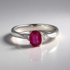 Anello in argento con Rubino Bemainty