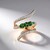 Bague en or et Tsavorite de Tanzanie AAA (SUHANA)