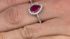 Zilveren ring met een Madagaskar Robijn