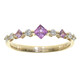 Bague en or et Saphir parme (CIRARI)