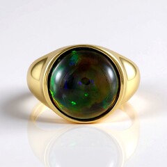 Anello in argento con Opale Mezezo (Adela Silber)