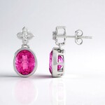 Orecchini in argento con Quarzo Color Rosa