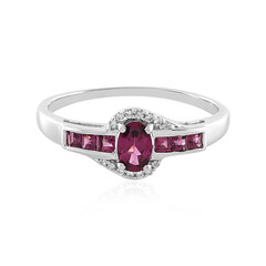 Anello in argento con Rodolite