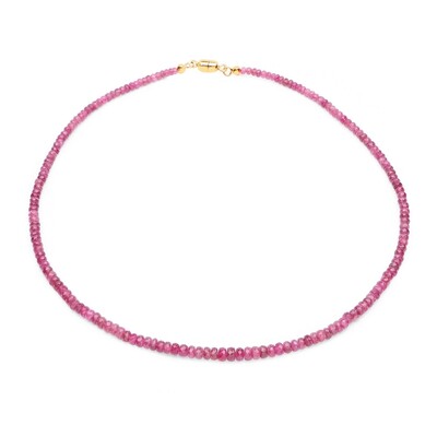 Collier en or et Tourmaline rose