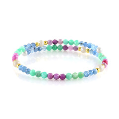 Bracciale in acciaio con Acquamarina Brasiliana (Riya)