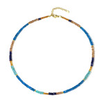 Edelstein-Silberhalskette (Riya)