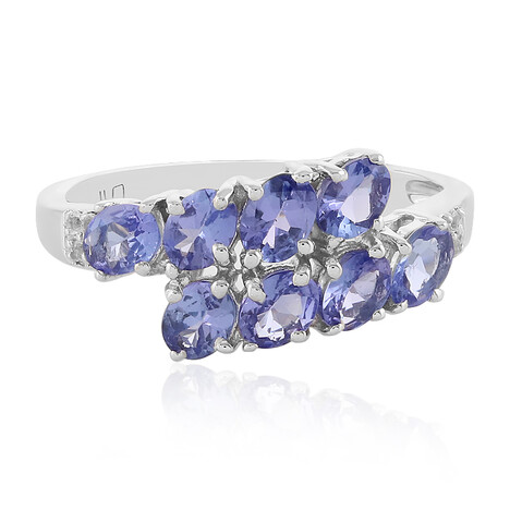 Zilveren ring met tanzanieten