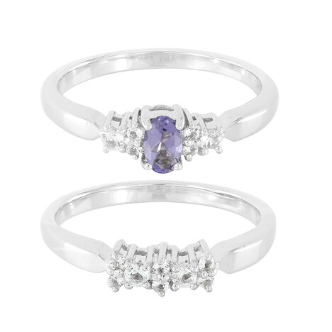 Madagaskar-Iolith-Silberring