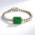 Bracciale in argento con Smeraldo pozzo D8 (Gems en Vogue)