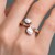 White Moonstone Silver Ring (KM by Juwelo)