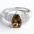 Anello in argento con Quarzo Fumè