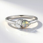 Anello in argento con Opale di Welo