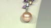 Pendientes en plata con Perla Ming durazno (TPC)