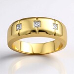Anello in oro con Diamante SI1 (H) (CIRARI)