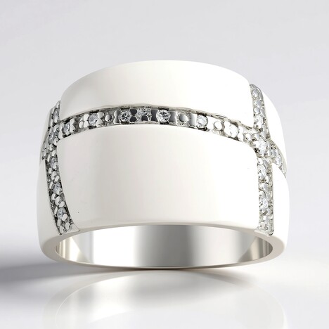 Anello in argento con Diamante I1 (G) (Annette)