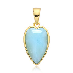 Zilveren hanger met een larimar