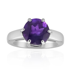 Anello in argento con Ametista Zambiana
