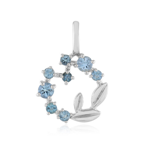 Ciondolo in argento con Acquamarina Santa Maria