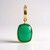 Ciondolo in argento con Calcedonio Verde