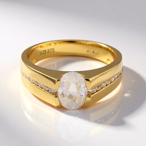 Bague en or et Zircon (de Melo)