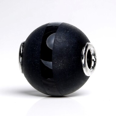 Colgante en plata con Ágata negra brillante (MONOSONO COLLECTION)