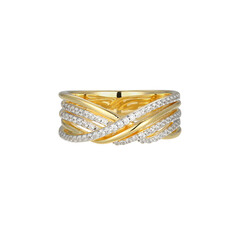 Zilveren ring met zirkonen