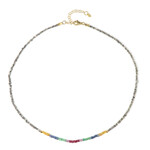 Collana in argento con Diamante Color Argento