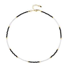 Black Spinel Silver Necklace