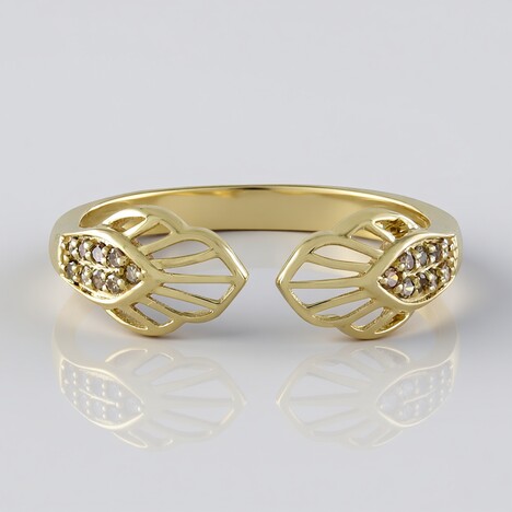 Bague en or et Diamant champagne I2 (Ornaments by de Melo)