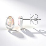 Orecchini in oro con Opale di Mintabie