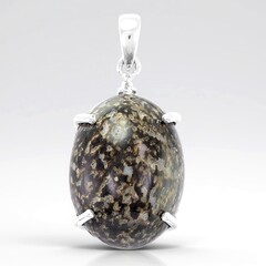 Ciondolo in argento con Opale Leopardo