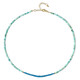 Collana in argento con Apatite Blu Neon