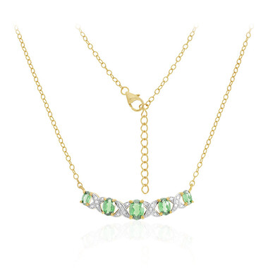 Collar en plata con Tsavorita