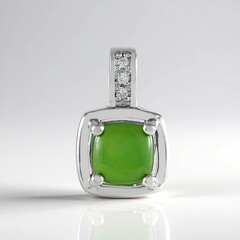 Ciondolo in argento con Giada Canadese