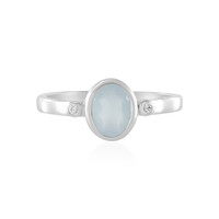 Anello in argento con Acquamarina Brasiliana