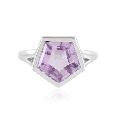 Lavendel-Amethyst-Silberring