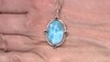 Pendentif en or et Larimar